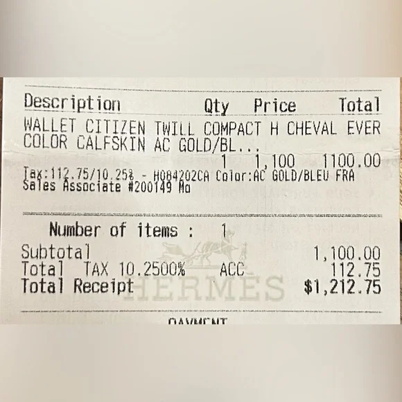 Hermès Citizen Twill Compact Wallet - NEW - Picture 10 of 10